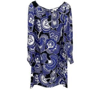 Banana Republic women’s silk floral geo print midi dress